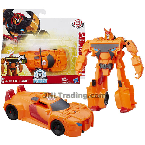 Transformers Year 2016 Transformers Robots In Disguise Combiner Force 1 Step Changer 5 Inch Tall Figure - AUTOBOT DRIFT (Vehicle Mode: Sports Car)