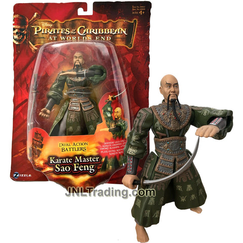Year 2007 Pirates of the Caribbean At World's End Series 7 Inch Tall Action Figure - KARATE MASTER SAO FENG with Sabre