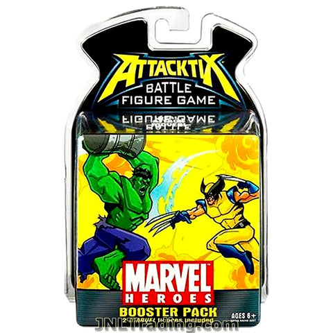 Attacktix Year 2006 Marvel Heroes Series Battle Figure Game Booster Pack with 2 Random Marvel Figures