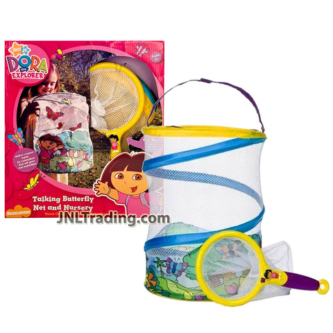 Year 2008 Dora the Explorer Electronic TALKING BUTTERFLY NET and NURSERY POP UP MINI NET