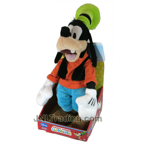 Year 2014 Mickey Mouse Clubhouse Series 16 Inch Tall Plush Figure - GOOFY