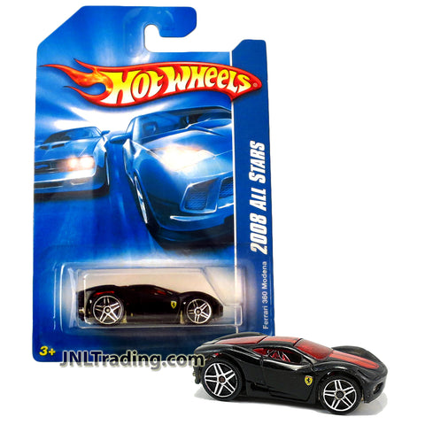 Year 2007 Hot Wheels 2008 All Stars Series 1:64 Scale Die Cast Car Set - Black Sports Coupe FERRARI 360 MODENA