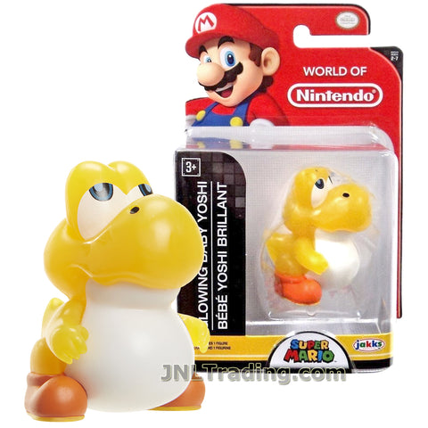 World of Nintendo Year 2017 Super Mario Series 2 Inch Tall Figure - GLOWING BABY YOSHI (Yellow)