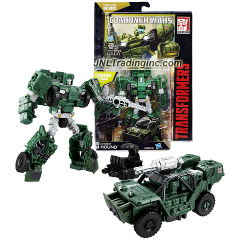 Hasbro Year 2015 Transformers Generations Combiner Wars Series 5-1/2" Tall Robot Figure - Autobot HOUND with Blaster, Sky Reign's Hand and Comic Book (Vehicle Mode: All Terrain Vehicle)