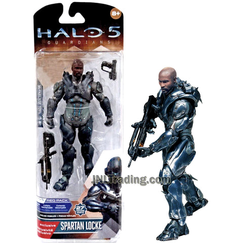 Year 2015 HALO 5 Guardians Series 6 Inch Tall Figure - Spartan LOCKE with Blaster Rifle and Gun