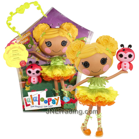 Lalaloopsy Sew Magical! Sew Cute! 12 Inch Tall Button Doll - Mari Golden Petals with Pet Ladybug