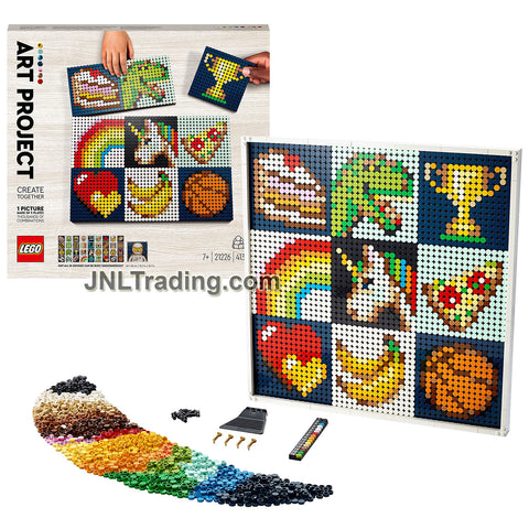 Year 2021 Lego Art Project Series Set 21226 - CREATE TOGETHER with 9 Canvas Plates and Multiple Image Options (4138 Pcs)