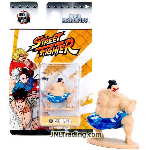 Jada Toys Street Fighter Nano Metalfigs Series 2 Inch Tall Die Cast Metal Figure : SF8 E. HONDA