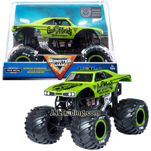 Year 2019 Monster Jam 1:24 Scale True Metal Die Cast Truck Series - GAS MONKEY GARAGE with Working Suspension and Authentic Detailing
