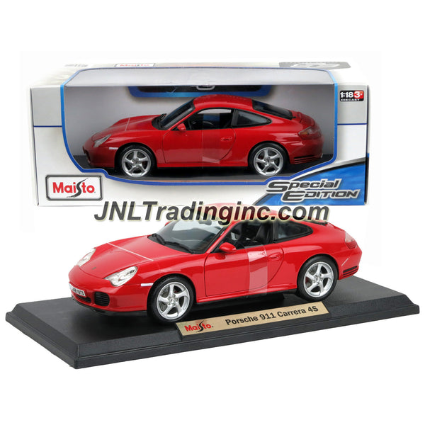 1/18 マイストMaisto Porsche 911 Carrera 特別版 Maisto Special Edition Series 1:18 Scale Die Cast Car - Red