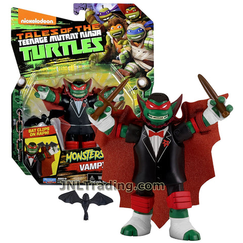 TMNT Year 2017 Tales of Teenage Mutant Ninja Turtles Monsters + Mutants Series 5 Inch Tall Figure - VAMPIRE RAPH with Sai, Stake and Bat