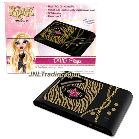 MGA Entertainment Bratz Plugged In DVD Player that Also Plays CD and CD-R/RW with Coaxial Audio Output, S-Video Output and Remote Control