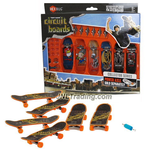 Hexbug Year 2014 Tony Hawk Circuit Boards 6 Pack Set - Red Hawk (001-BH), Robot (003-BH), Skeleton Hawk (009-BH), Pterodactyl (014-BH), Skeleton Hawk (016-BH) and Hawk on Skull (024-BH)