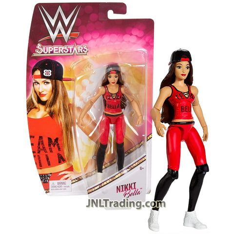 Year 2017 World of Wrestling WW Superstars 6 Inch Tall Diva Wrestler Figure - NIKKI BELLA