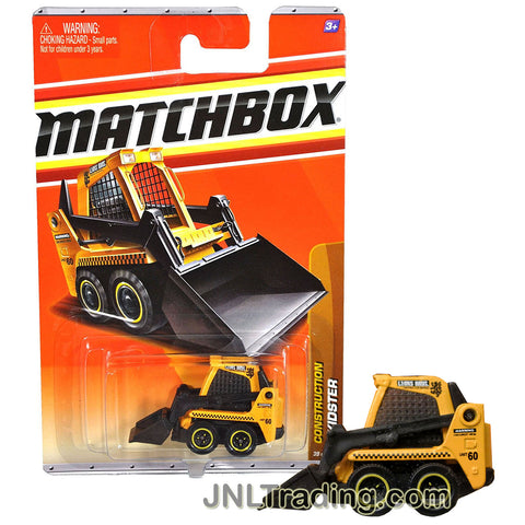 Matchbox Year 2010 Construction Series 1:64 Scale Die Cast Car Set #39 - Lyons Bros. Unit 60 Yellow Color SKIDSTER