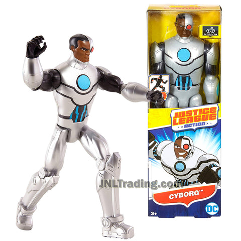 DC Comics Year 2016 Justice League Action Series 12 Inch Tall Figure - CYBORG FBR05 with 11 Points of Articulation