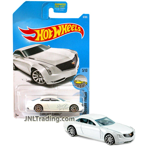 Year 2015 Hot Wheels Factory Fresh Series 1:64 Scale Die Cast Car Set #5 - White Concept Full Size Luxury Car CADILLAC ELMIRAJ