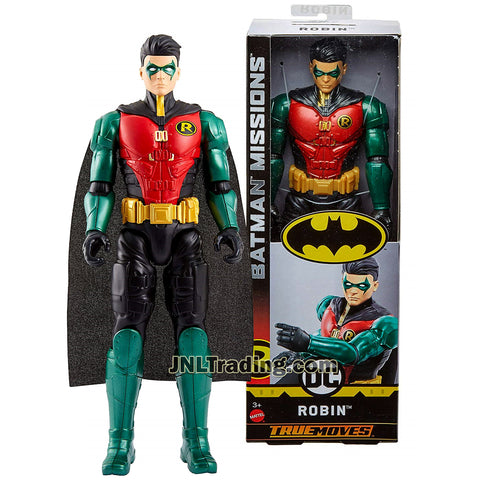 DC Comics Year 2018 Batman Missions True Moves Series 12 Inch Tall Figure : ROBIN with 11 Points of Articulation FVM71