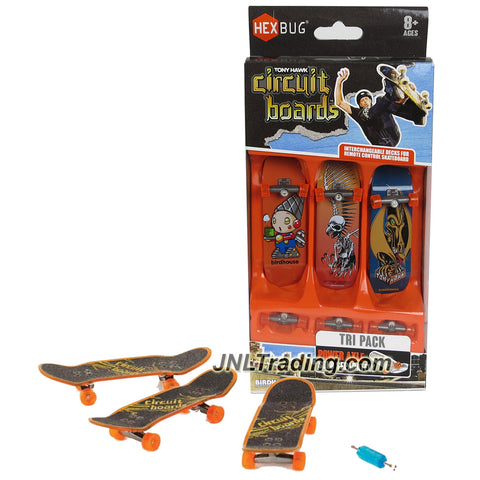 Hexbug Year 2014 Tony Hawk Circuit Boards 3 Pack Set - Robot (003-BH), Skeleton Hawk (009-BH) and Pterodactyl (014-BH)