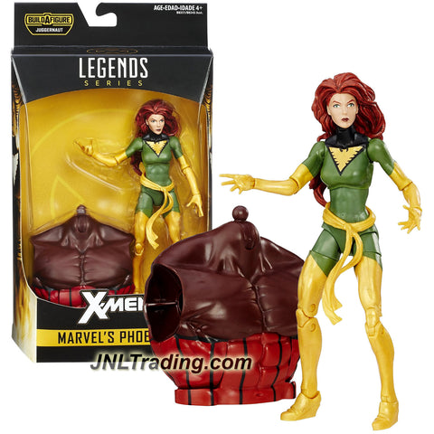 Hasbro Year 2016 Marvel Legends JUGGERNAUT Series 6 Inch Tall Figure : X-Men MARVEL'S PHOENIX aka Jean Grey with Juggernaut's Upper Abdomen