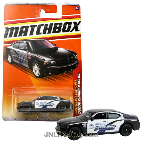 Matchbox Year 2010 Emergency Response Series 1:64 Scale Die Cast Metal Car #58 - Unit 099 Elk Grove City DODGE CHARGER POLICE Cruiser T8948