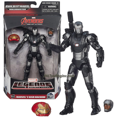 Hasbro Year 2015 Marvel Legends Infinite Hulkbuster Series 6" Tall Action Figure - MARVEL'S WAR MACHINE with Alternative Head (Colonel James Rhodes) Plus Hulkbuster's Head