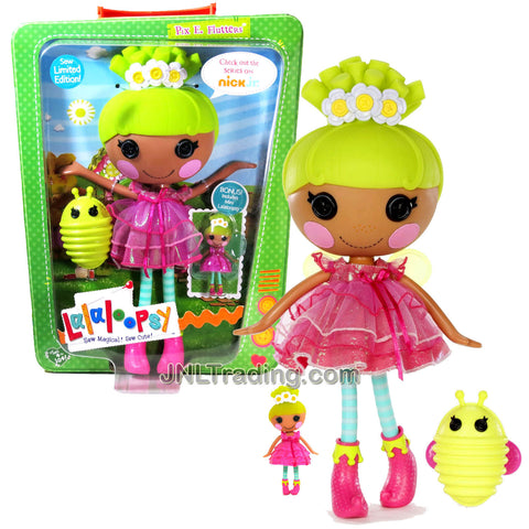 Lalaloopsy Sew Magical! Sew Cute! Limited Edition 12 Inch Tall Button Doll - Pix E. Flutters with Pet Green Firefly and Bonus Mini 3 Inch Doll