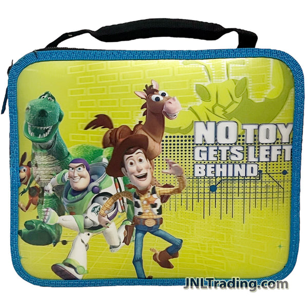 Toy Story Single Compartment Soft Insulated Lunch Bag No Toy Gets Left  Behind with 3-D Image of Buzz Lightyear, Woody, Rex, Bullseye and Slinky Dog