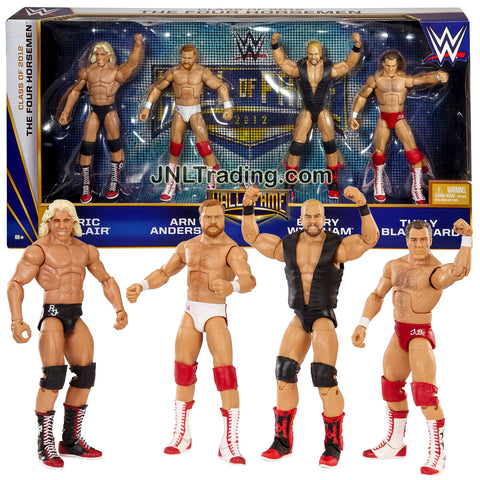 Mattel Year 2015 World Wrestling Entertainment WWE Hall of Fame Series 4 Pack 7 Inch Tall Figure - Class of 2012 THE FOUR HORSEMEN with RIC FLAIR, ARN ANDERSON, BARRY WINDHAM and TULLY BLANCHARD