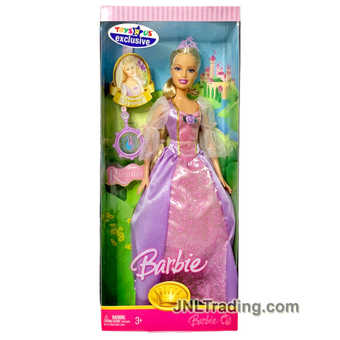 Year 2007 Barbie Princess Series 11 Inch Doll Set - Caucasian RAPUNZEL L6760 with Tiara and Necklace