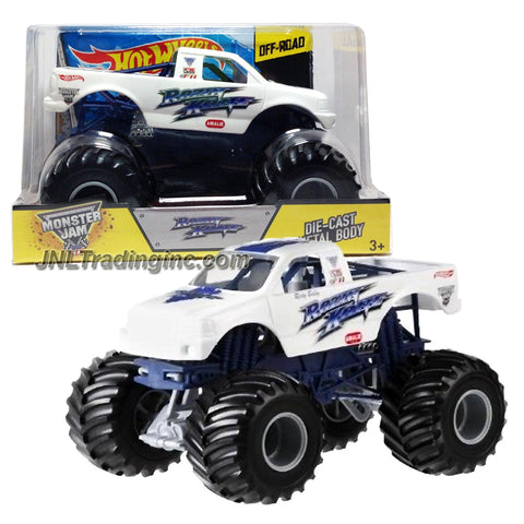 Hot Wheels Year 2013 Monster Jam 1:24 Scale Die Cast Official Monster Truck Series - RAZIN KANE (BGH30-0910) with Monster Tires, Working Suspension and 4 Wheel Steering (Dimension - 7" L x 5-1/2" W x 4-1/2" H)