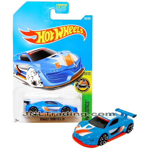 Year 2015 Hot Wheels HW Exotics Series 1:64 Scale Die Cast Car Set 10/10 - Blue Sports Racing Car RENAULT SPORT R.S. 01