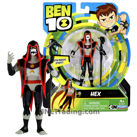 Cartoon Network Year 2017 Ben 10 Series 5 Inch Tall Figure - HEX with Magic Staff