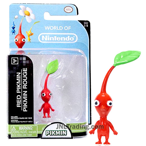 Year 2015 World of Nintendo Pikmin Series 2-1/2 Inch Tall Mini Figure - RED PIKMIN