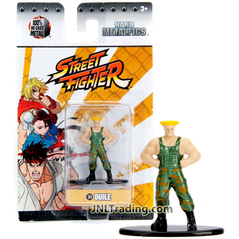 Jada Toys Street Fighter Nano Metalfigs Series 2 Inch Tall Die Cast Metal Figure - SF4 GUILE