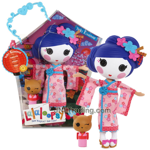 Lalaloopsy Sew Magical! Sew Cute! 12 Inch Tall Button Doll - Yuki Kimono with Pet Brown Cat