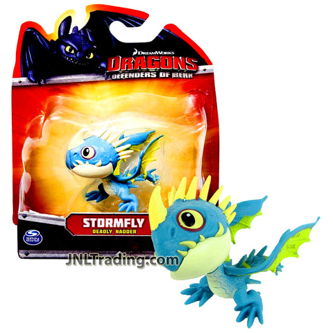 Year 2013 DRAGONS Defenders of Berk Movie Series 3 Inch Long Dragon Figure - Deadly Nadder STORMFLY