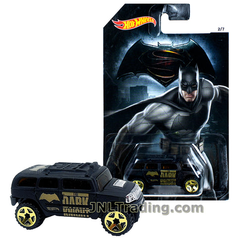 Hot Wheels Year 2015 Batman vs Superman Dawn of Justice Series 1:64 Scale Die Cast Car Set 2/7 - BATMAN ROCKSTER DJL55