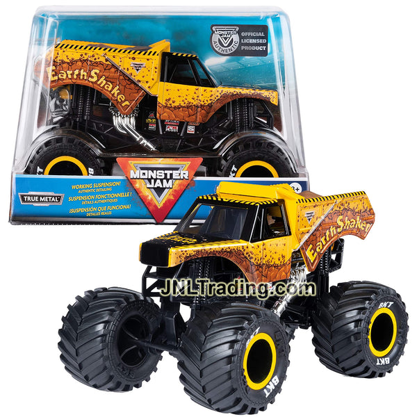 Year 2020 Monster Jam 1:24 Scale Die Cast Metal Official Truck Series -  EARTH SHAKER 20120669 with Monster Tires and Working Suspension