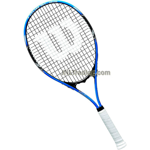 Wilson Tour Slam Lite Adult Starter Player Tennis Racket with 112" Oversized Head, Stop Shock Pads, Bumper Guard and Power Strings (Grip: 4-3/8")