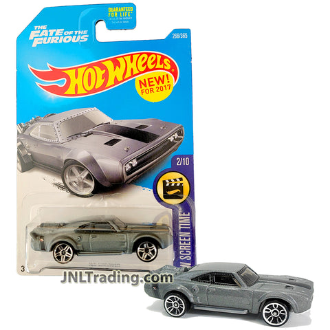 Year 2015 Hot Wheels HW Screen Times Series 1:64 Scale Die Cast Car #2 - Grey Classic Muscle Car ICE CHARGER