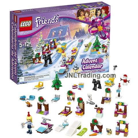 Year 2017 Lego Friends Series Set 41326 - ADVENT CALENDER with Stephanie and Gifts in Its Own Compartments (217 Pcs)