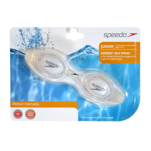Speedo Junior Sea Spray Swimming Goggles ages 6 14 UV FREE Swim