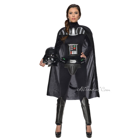 STAR WARS DARTH VADER FEMALE BODYSUIT  WOMEN ADULT HALLOWEEN COSTUME