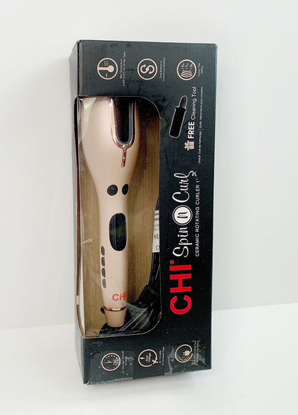 CHI Rose Gold Automatic Hair Curler Amazon.com: CHI Spin N Curl, Curling Iron For Healthy  main image 4