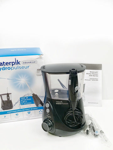 Waterpik WP-662 Aquarius Professional Electric Water flosser 10 Settings Black (OPEN BOX)