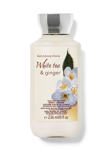 Bath & Body Works White Tea & Ginger Body Lotion Discontinued Fragrance 2023