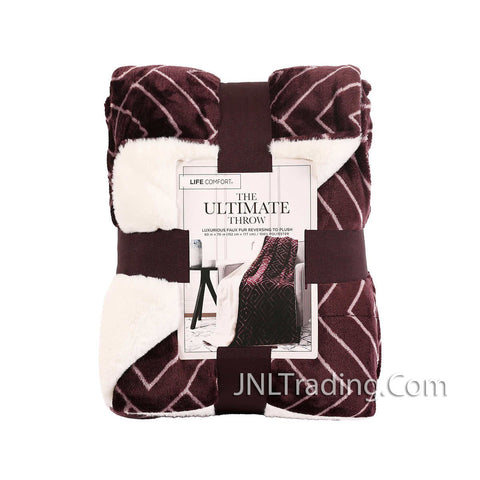 Comfort Ultimate Faux Fur Throw Life Comfort Plush Throw Life