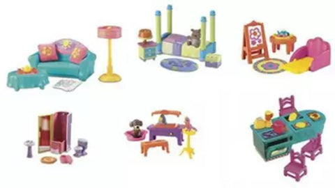 Dora the Explorer Talking Doll House Multi Pack Furniture Set (NEW OPEN BOX)