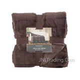 Berkshire Plush Ultra Soft Warm Textured Faux Fur Throw Blanket 60x70"